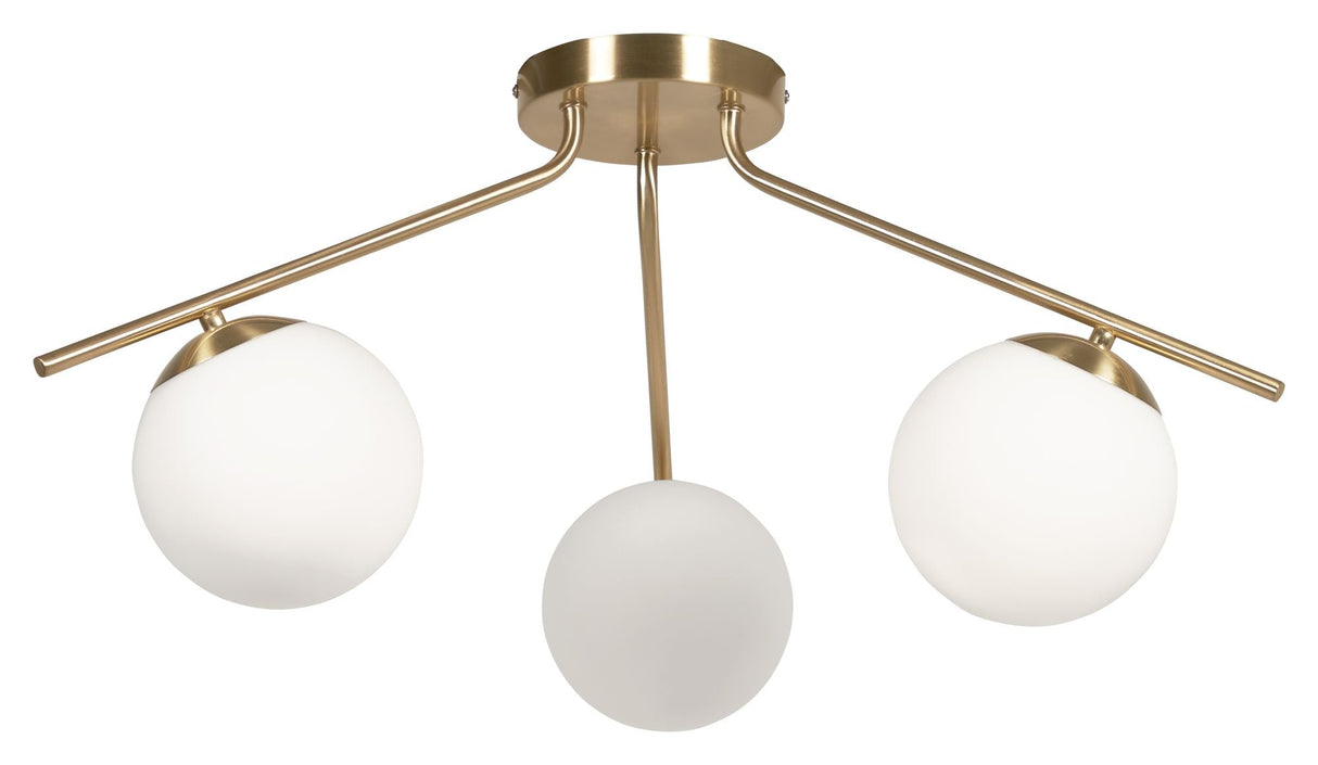 Mahala Ceiling Lamp Frosted Glass/Brass Finish