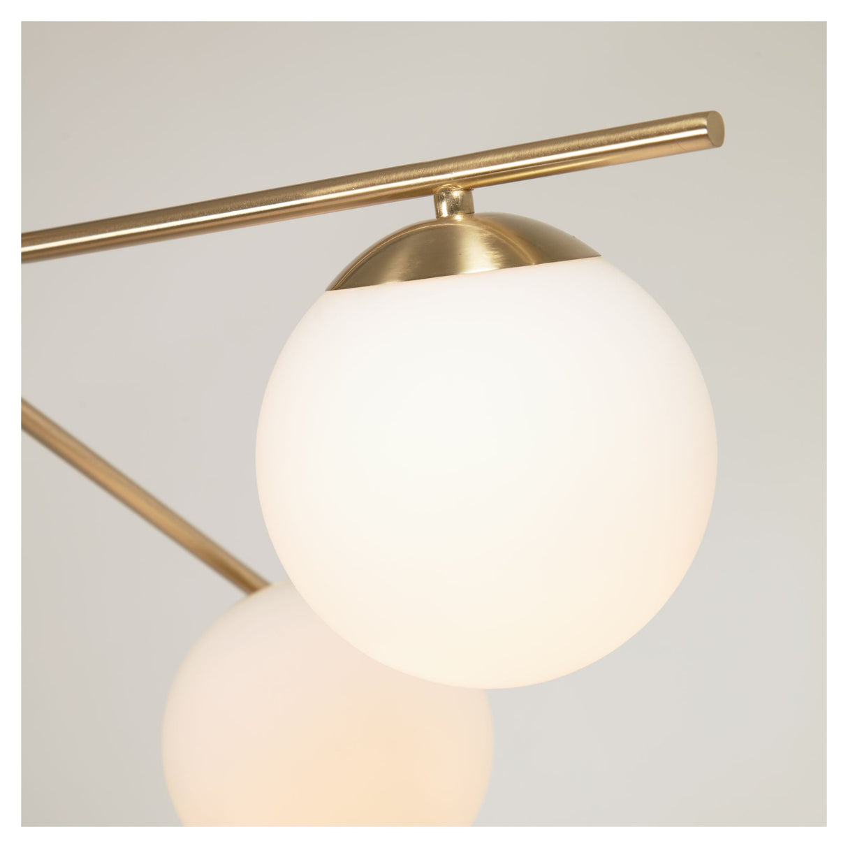 Mahala Ceiling Lamp Frosted Glass/Brass Finish