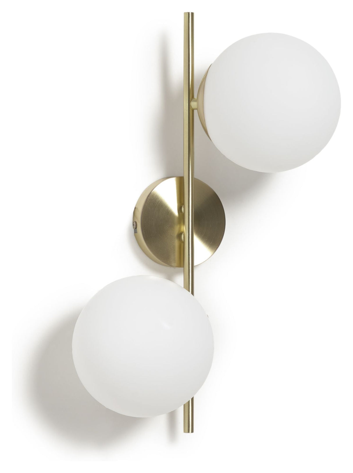 Mahala Wall Lamp Frosted Glass/Brass Finish