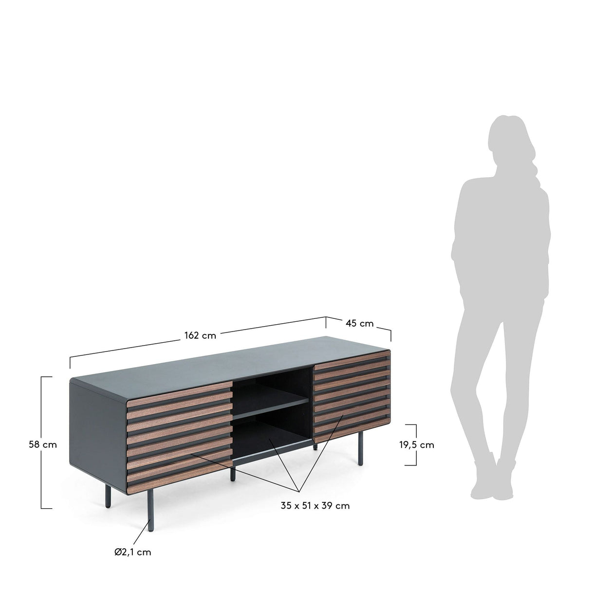 Mahon TV Table, 162x58