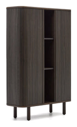 Mailen High Sideboard with 2 doors, Ash veneer/Dark finish, 110x140