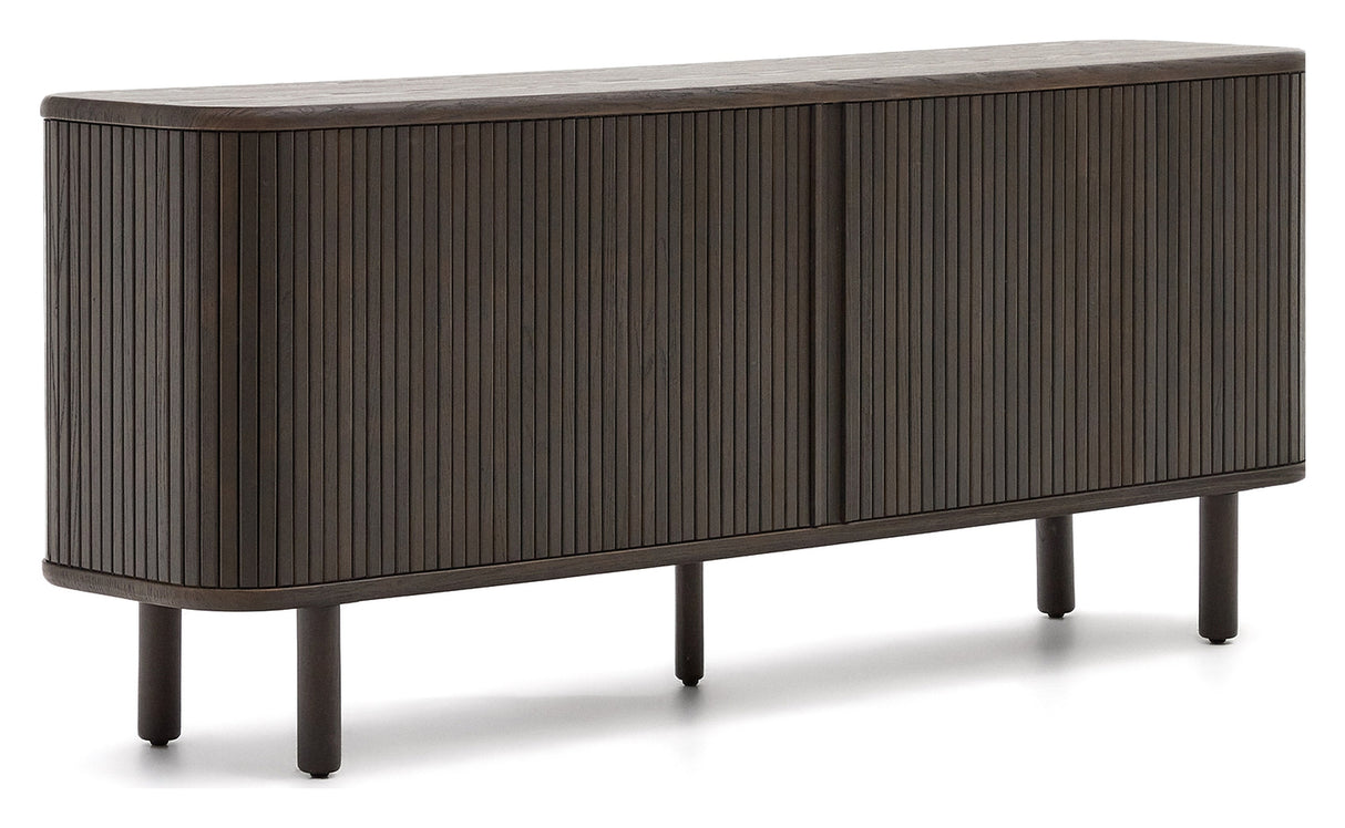 Mailen Sideboard with 2 doors, Ash veneer/Dark finish, 180x75