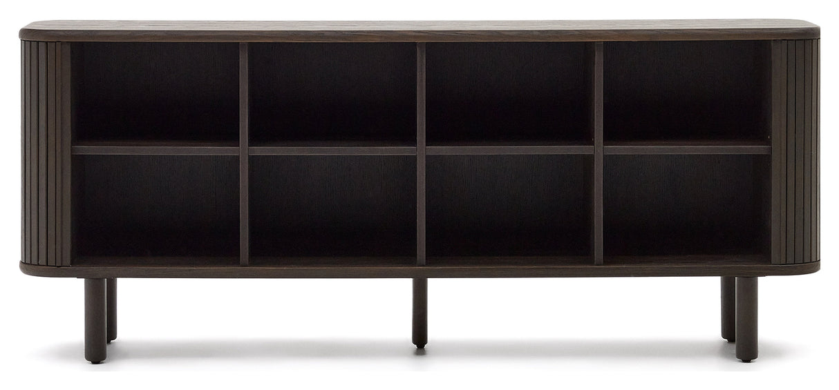 Mailen Sideboard with 2 doors, Ash veneer/Dark finish, 180x75