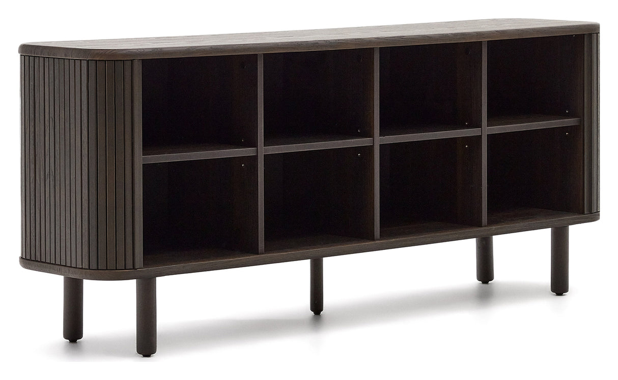 Mailen Sideboard with 2 doors, Ash veneer/Dark finish, 180x75