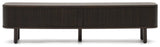 Mailen TV-Table with 2 doors, Ash veneer/Dark finish, 200x50