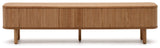 Mailen TV-Table with 2 doors, Ash veneer/Natural finish, 200x50