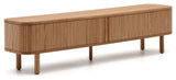 Mailen TV-Table with 2 doors, Ash veneer/Natural finish, 200x50