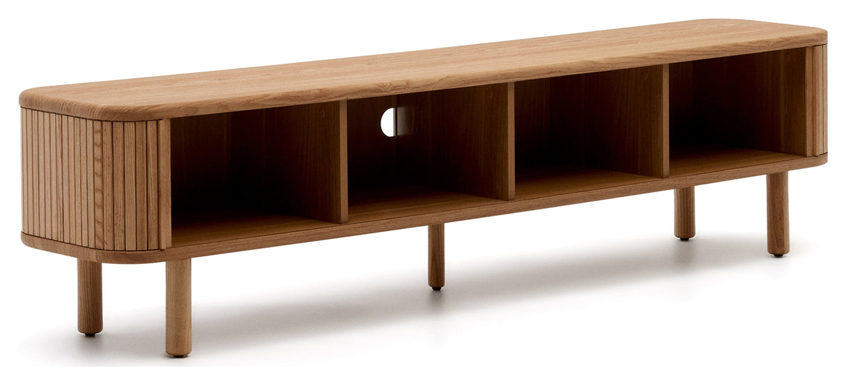 Mailen TV-Table with 2 doors, Ash veneer/Natural finish, 200x50