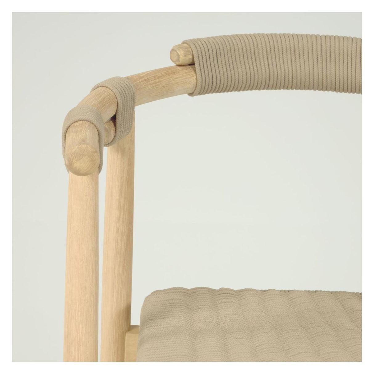 Majela Dining chair Beige rope