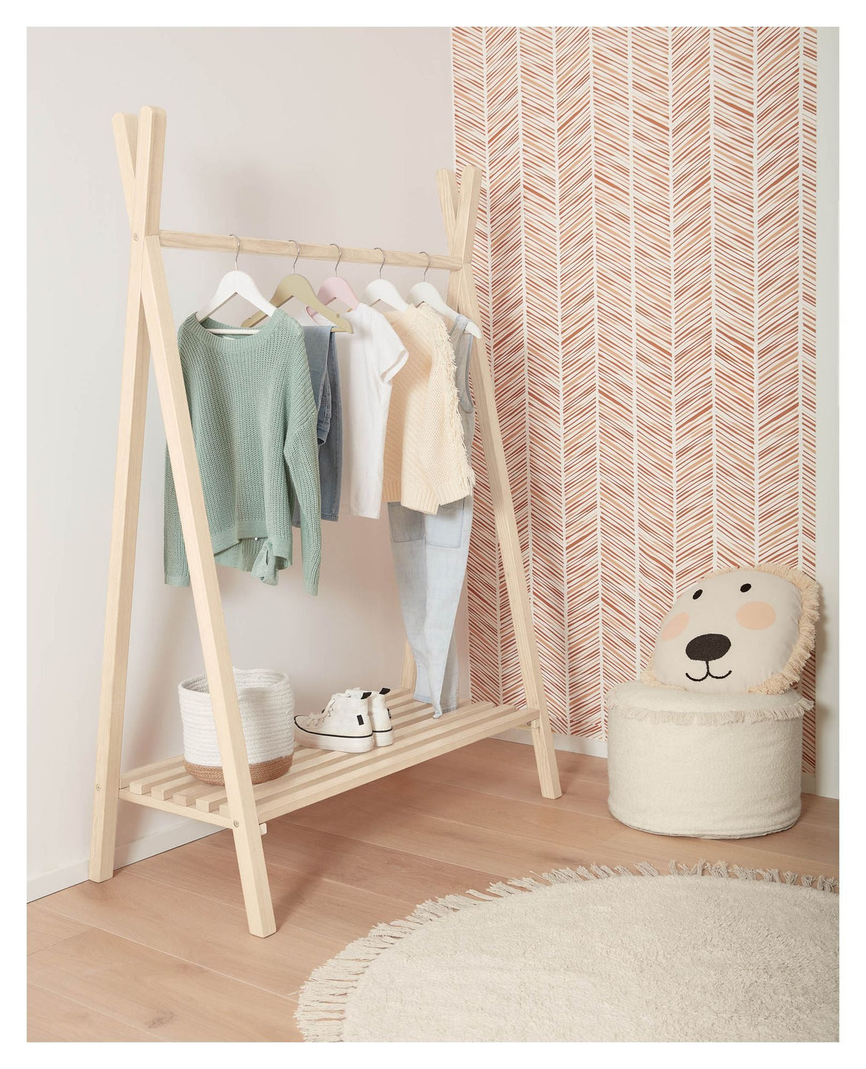 Kave Home Maralis Kids Teepee Clothes Rack Ask