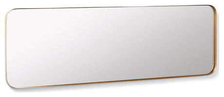 MARCO Mirror with gold metal frame, 150,5x55