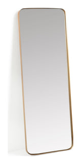 MARCO Mirror with gold metal frame, 150,5x55