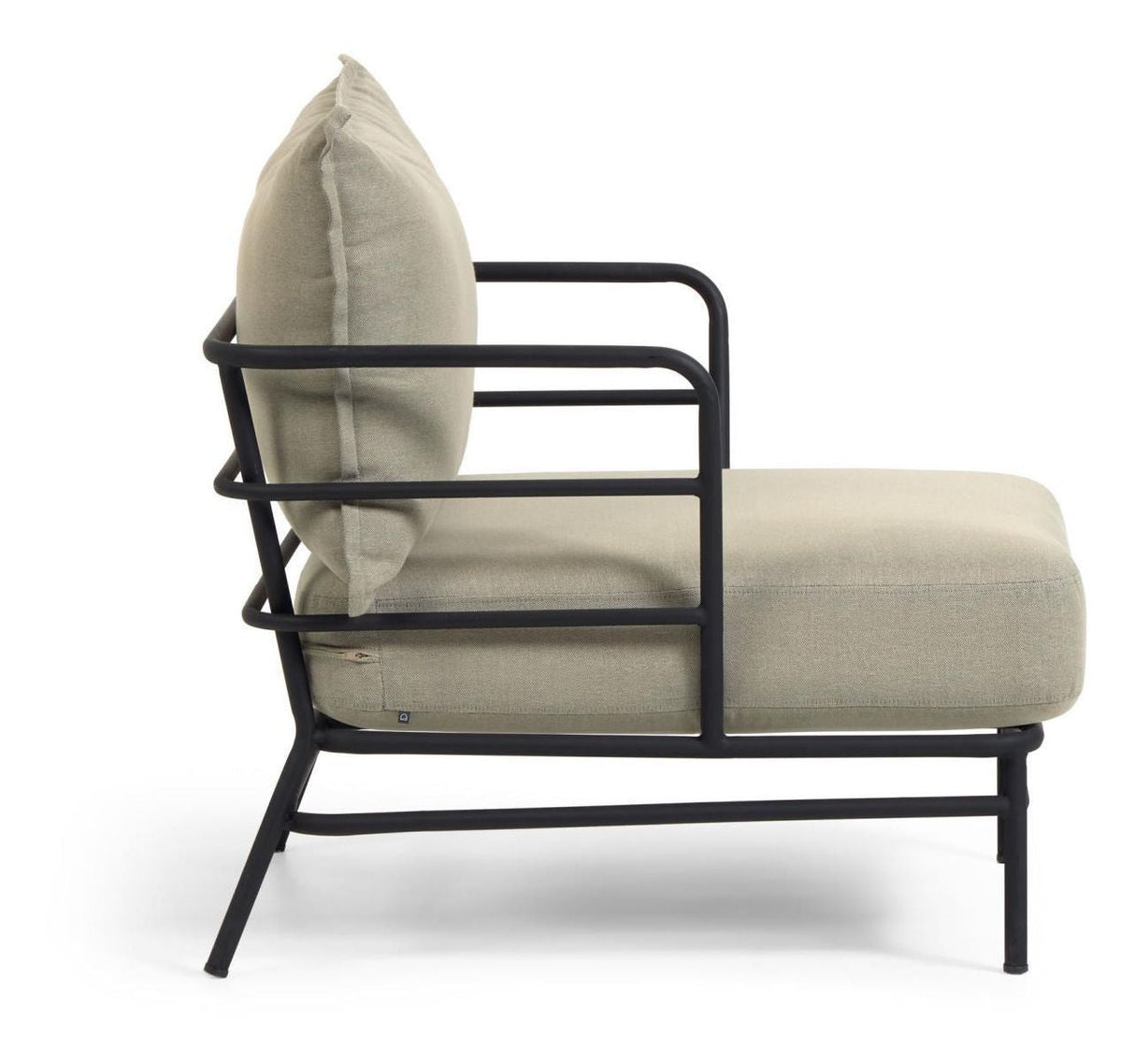 Mareluz Lounge Chair with Cushions Black/Gray