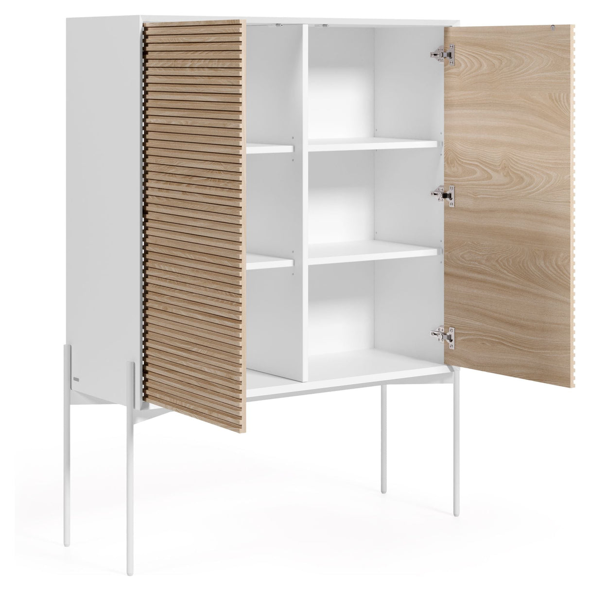 Marielle Sideboard w. 2 doors, H140, White/Ash veneer