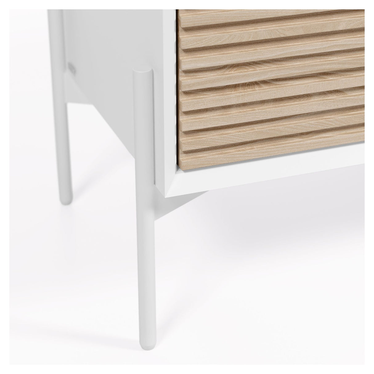 Marielle Chest w. 3 drawers, B116, White/Ash veneer