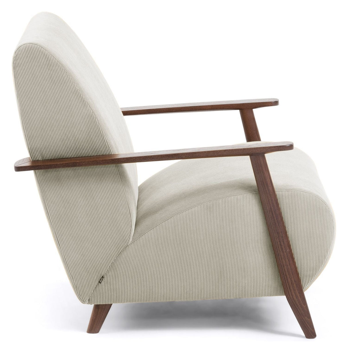 Marthan Lounge Chair Beige Velvet