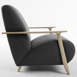 Marthan Lounge Chair w/armrests, Graphite