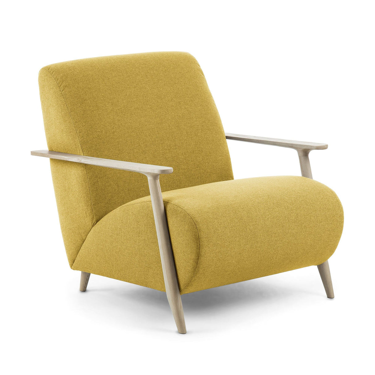 Marthan Lounge Chair w/armrests, Mustard