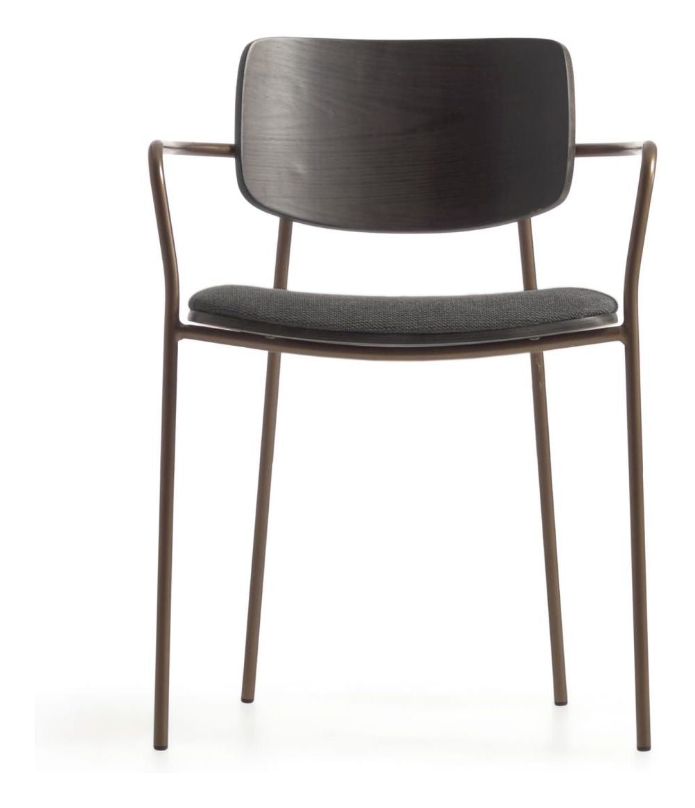 Maureen Dining chair, Dark stained ash veneer