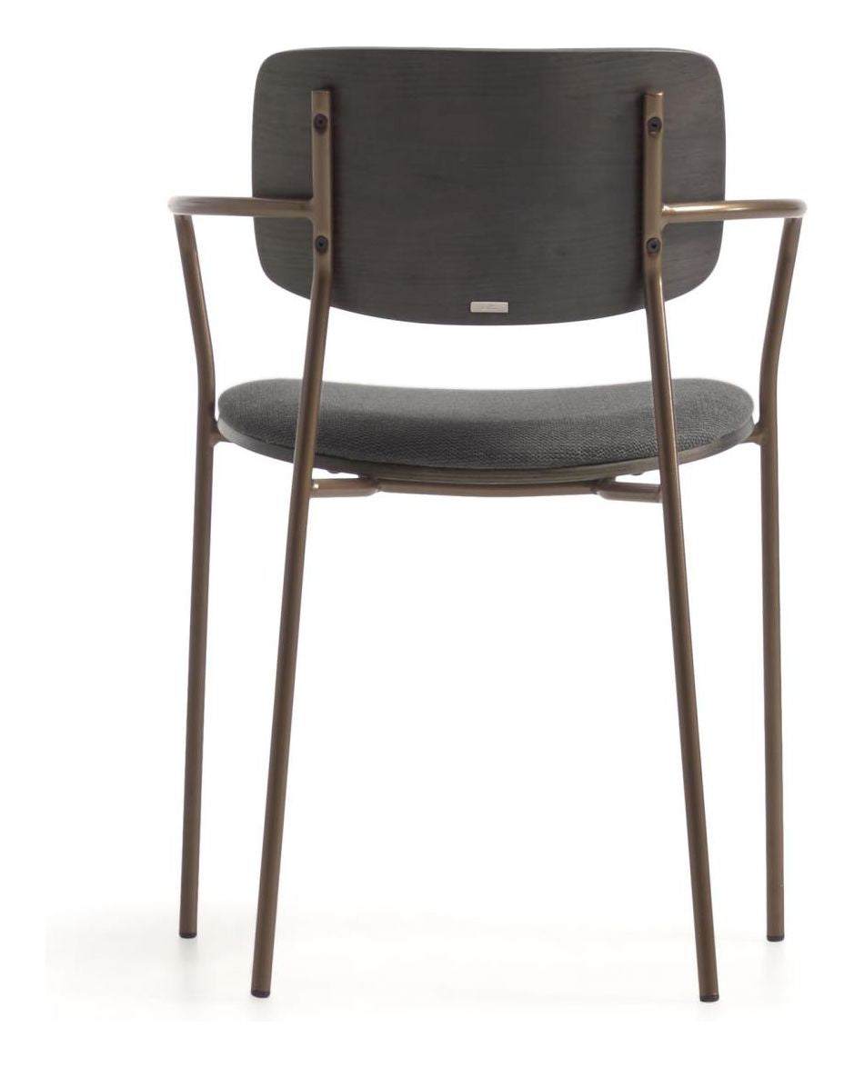 Maureen Dining chair, Dark stained ash veneer