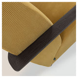 Meghan Lounge Chair, Mustard Velvet