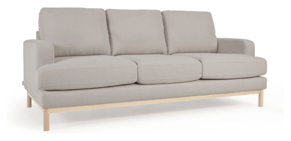 Mihaela 3-pers. Sofa, Gray fleece