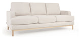 Mihaela 3-pers. Sofa, White fleece