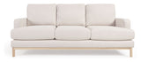 Mihaela 3-pers. Sofa, White fleece