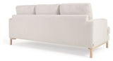 Mihaela 3-pers. Sofa, White fleece