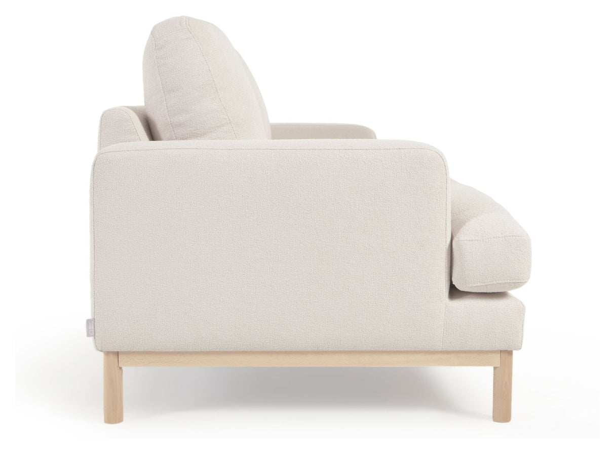 Mihaela 3-pers. Sofa, White fleece