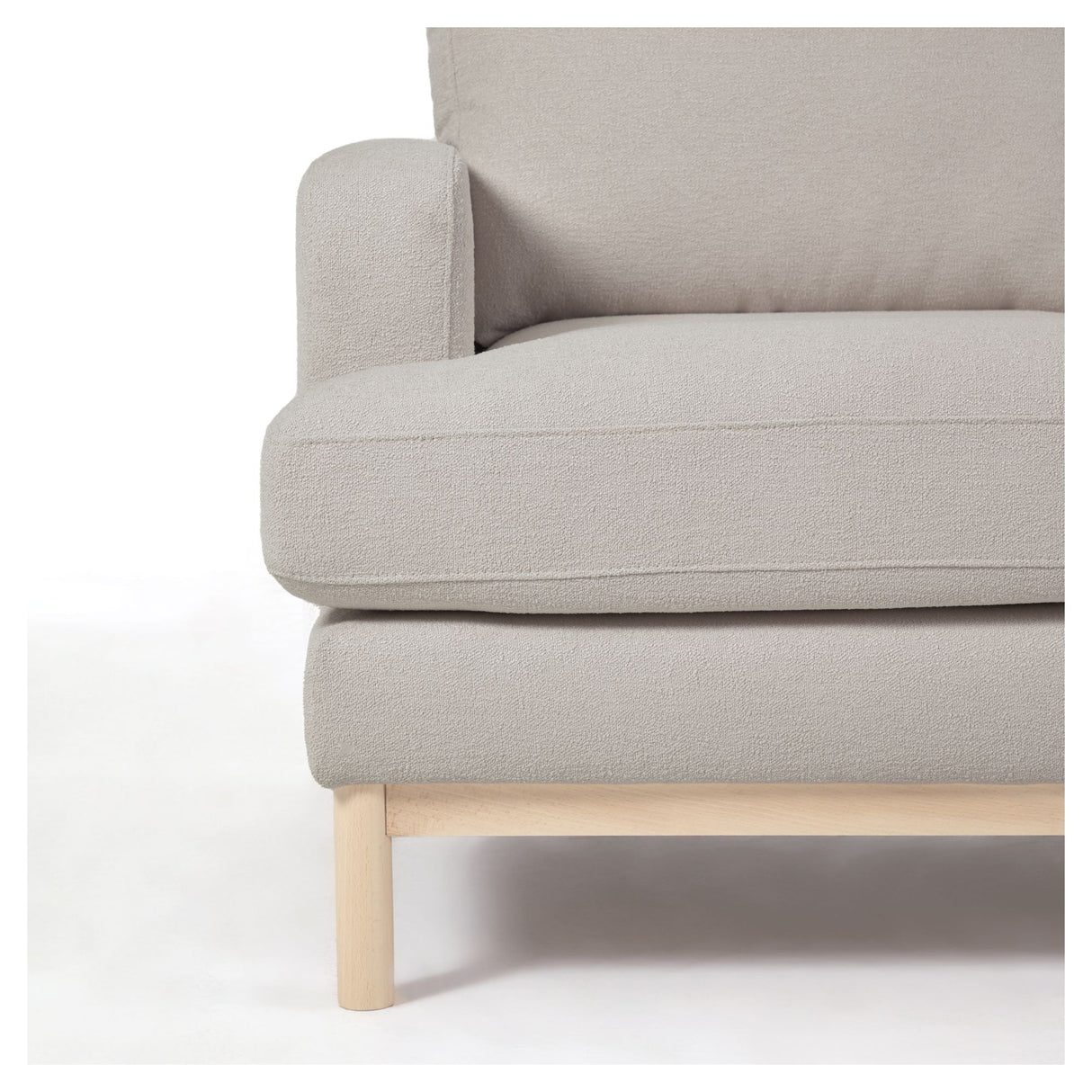 Mihaela 3-pers. Sofa with right-facing chaise longue, Gray fleece