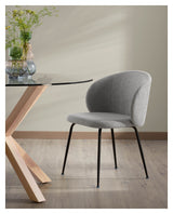 Minna Dining Chair Black/Gray