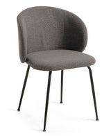 Minna Dining Chair Black/Dark Gray