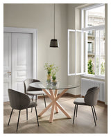 Minna Dining Chair Black/Dark Gray