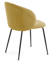 Minna Dining Chair, Black/Mustard