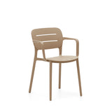 Morella Garden Chair, Beige Plastic