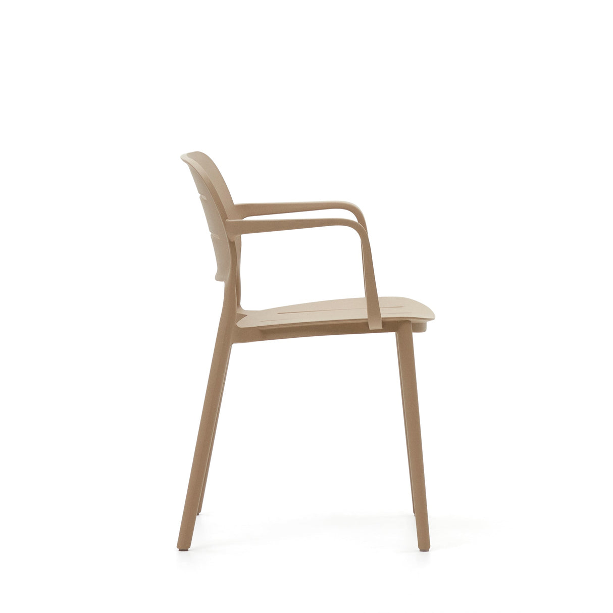 Morella Garden Chair, Beige Plastic