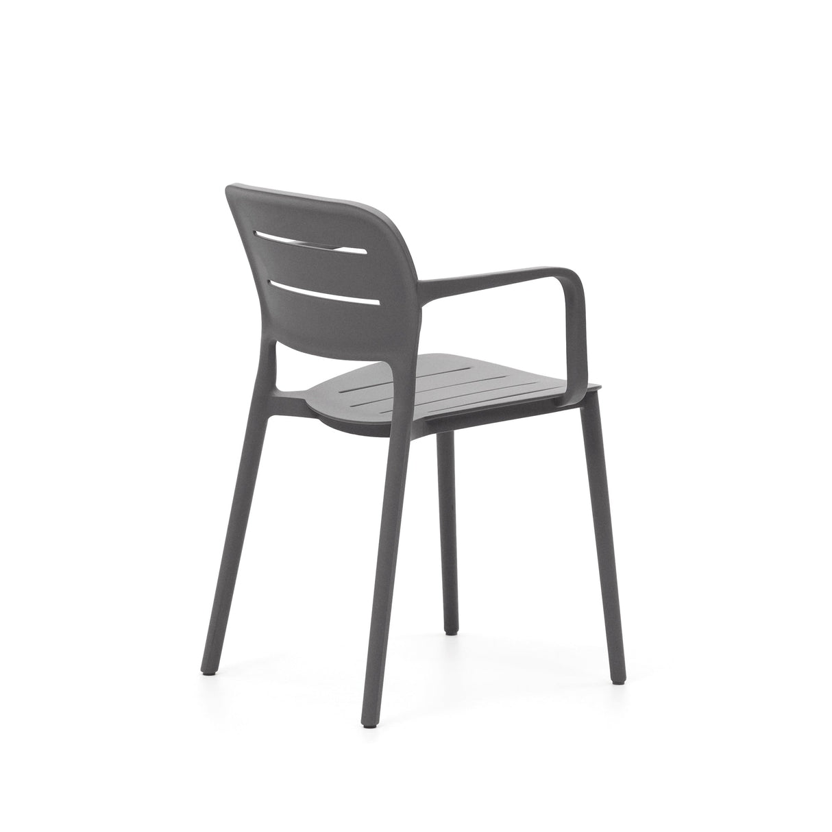 Morella Garden Chair, Gray Plastic