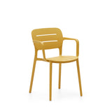 Morella Garden Chair, Yellow Plastic