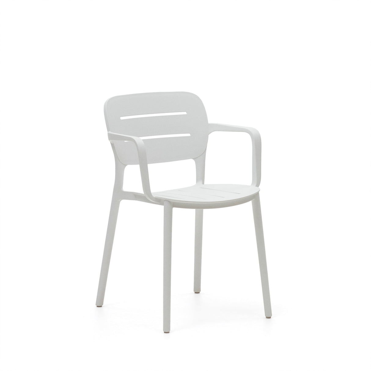 Morella Garden Chair, White Plastic