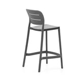 Morella Outdoor bar stool, H: 65 cm, Gray plastic