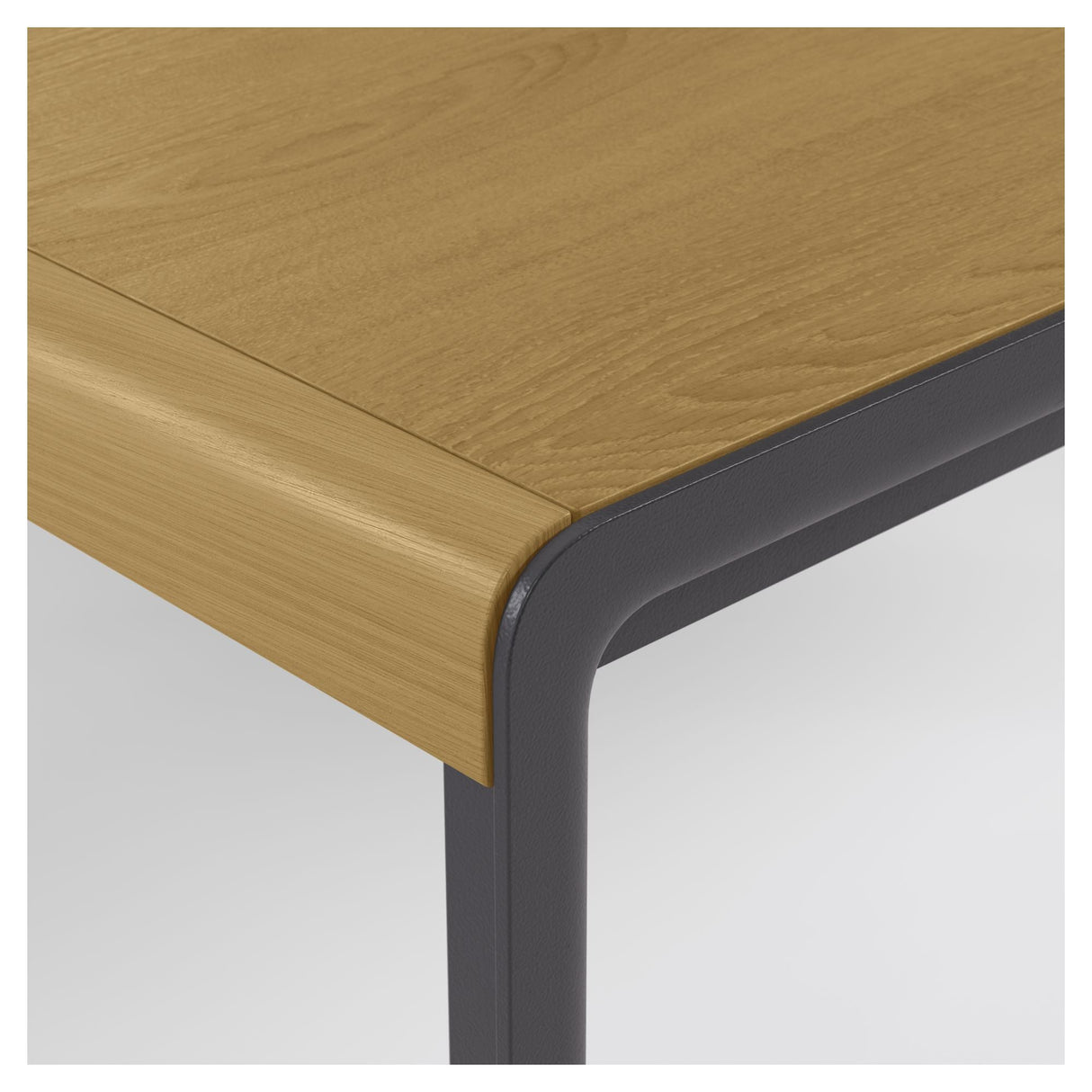 Nadyria Dining table with extension - Oak veneer/Steel legs, 120/160x80