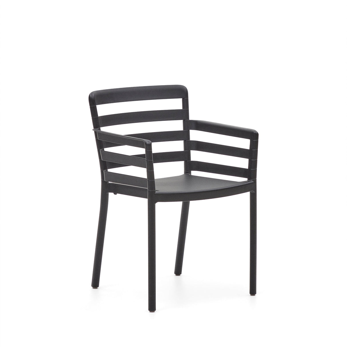 Nariet Garden Chair, Black Plastic