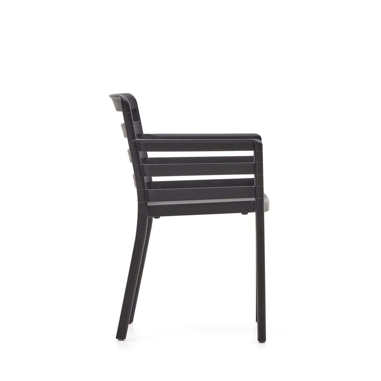 Nariet Garden Chair, Black Plastic