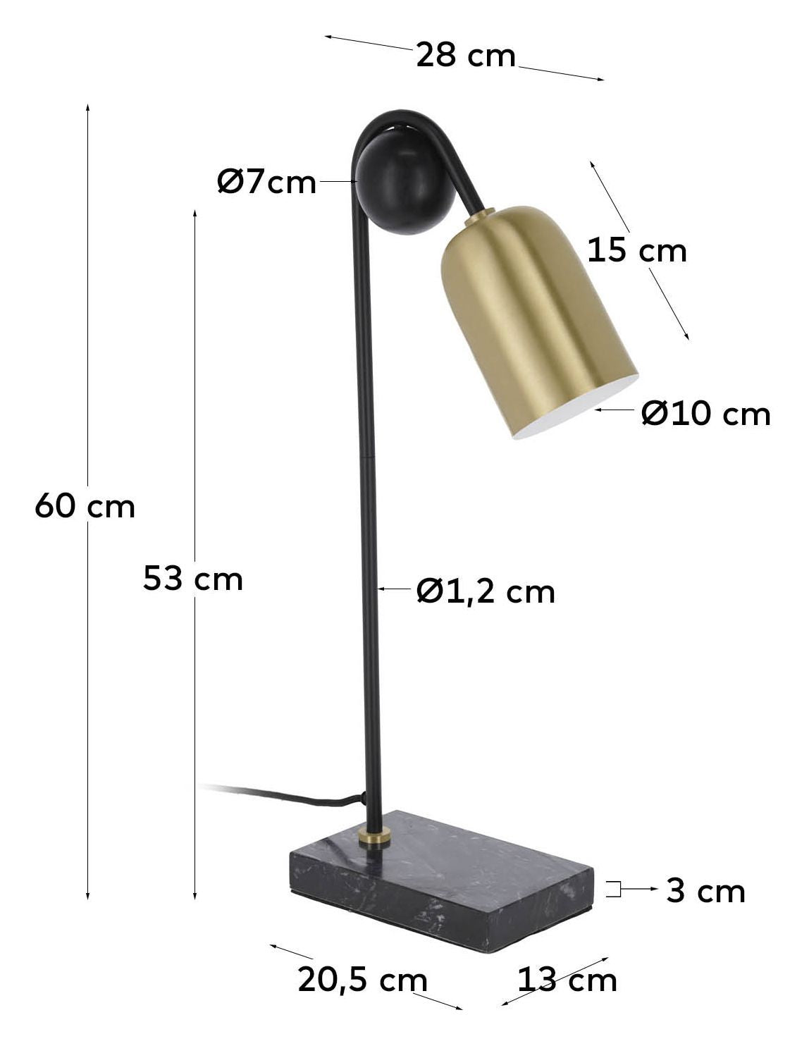 Natsumi Table Lamp Brass