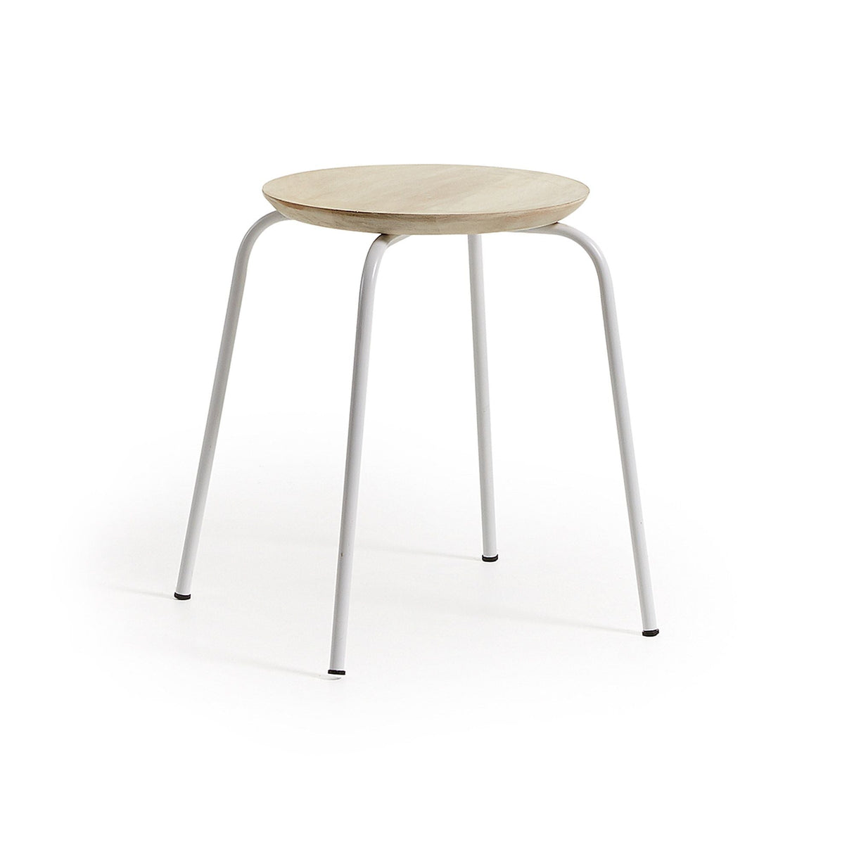 Nax Stool, White/Nature