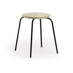 Nax Stool, Black/Nature