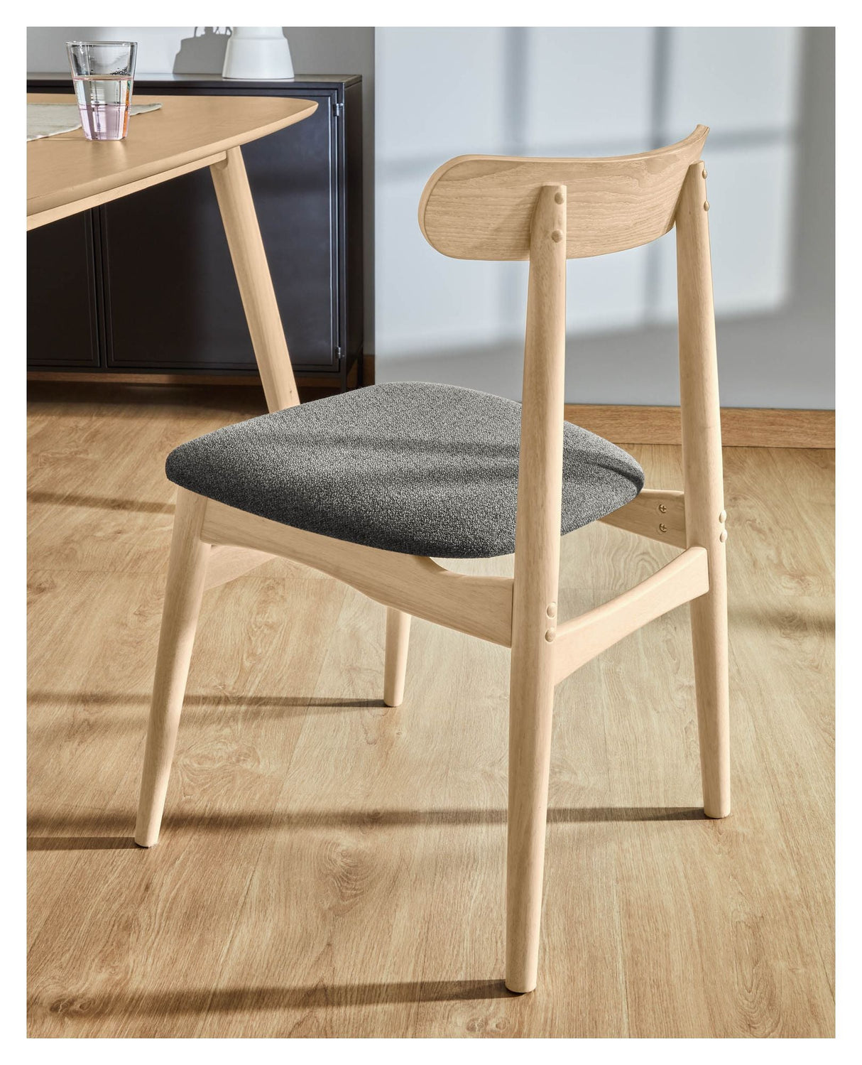 Nayme Dining Chair, Dark Gray