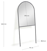 Nazara Mirror with black metal frame, 70x161