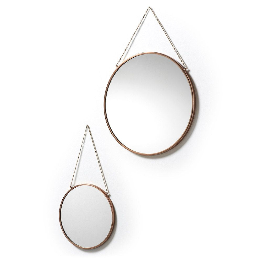 Kave Home Niko Set of 2 Mirrors Copper